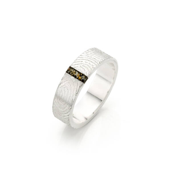 ring met as en vingerafdruk
